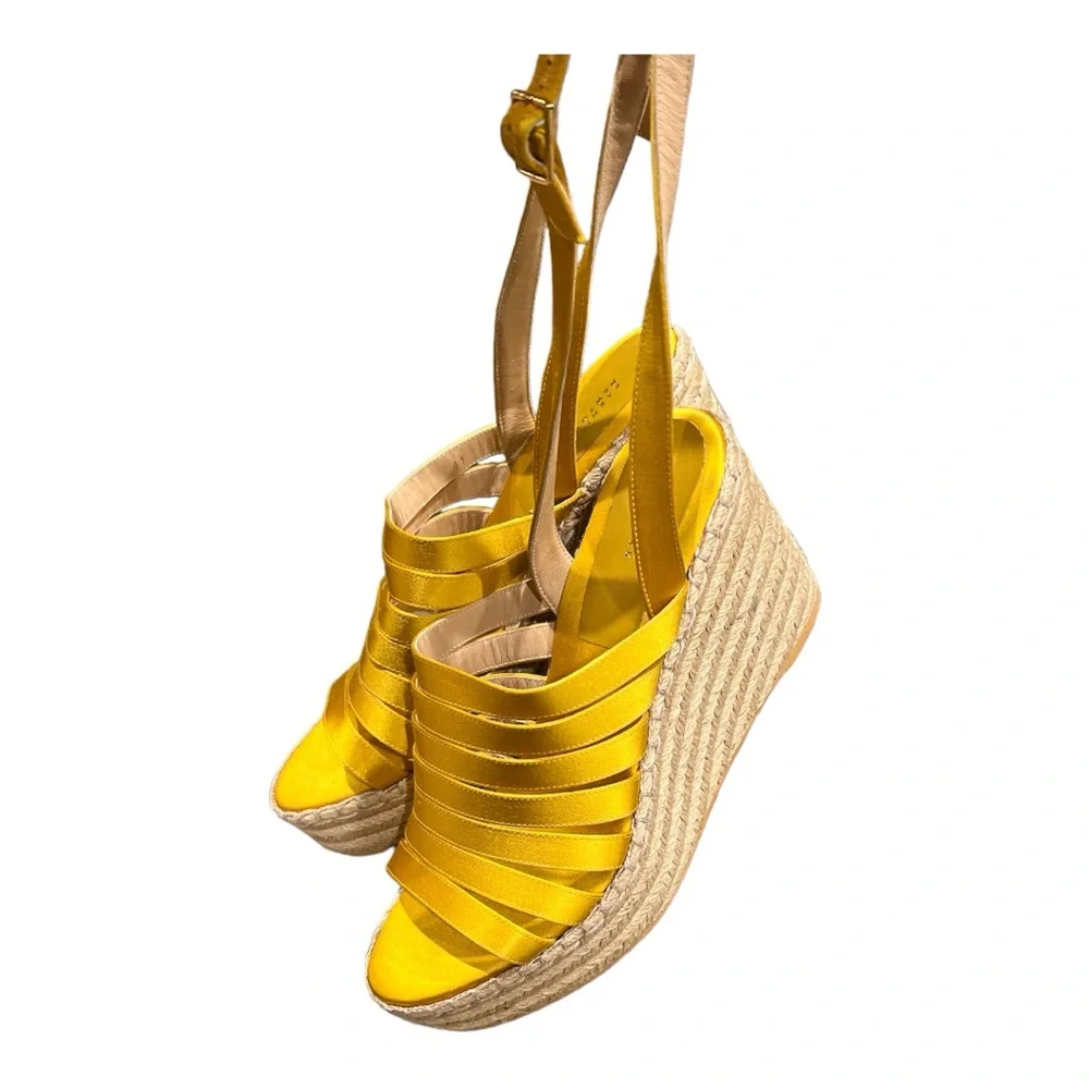 Barneys NY Satin Espadrille Sandals Size 41. NWOT. Never‎ Worn US size 10.5